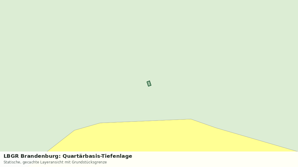 Statische Kartenansicht: LBGR Brandenburg: Quartärbasis-Tiefenlage