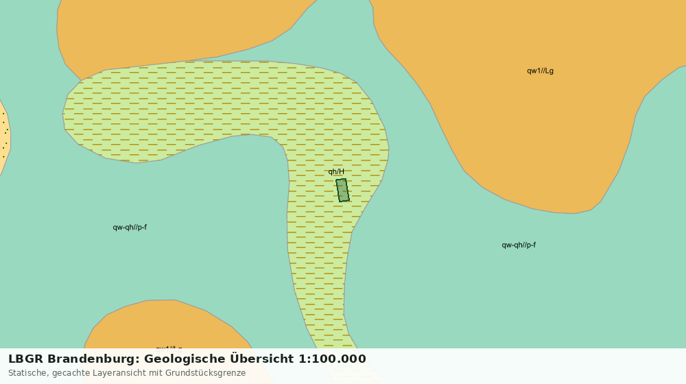 Statische Kartenansicht: LBGR Brandenburg: Geologische Übersicht 1:100.000