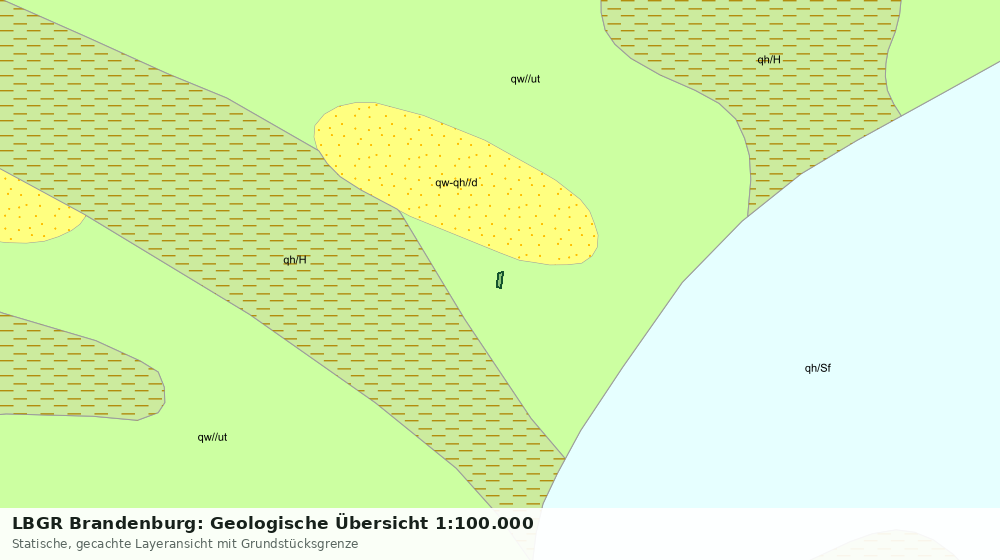 Statische Kartenansicht: LBGR Brandenburg: Geologische Übersicht 1:100.000