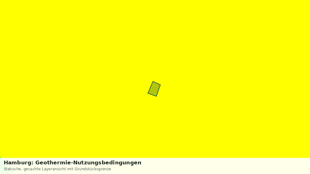 Statische Kartenansicht: Hamburg: Geothermie-Nutzungsbedingungen