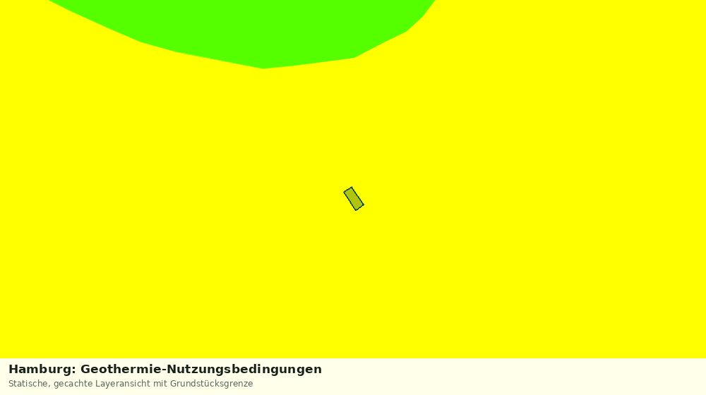 Statische Kartenansicht: Hamburg: Geothermie-Nutzungsbedingungen