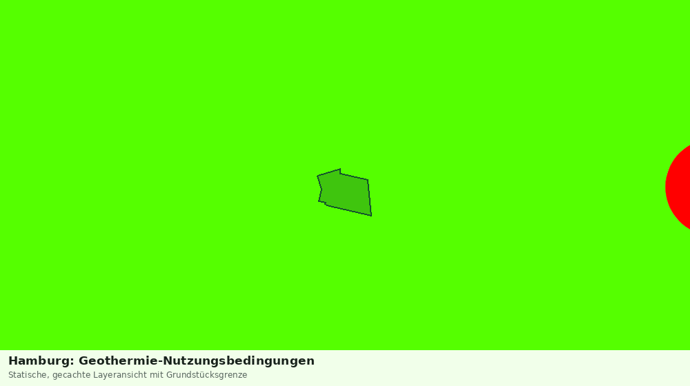 Statische Kartenansicht: Hamburg: Geothermie-Nutzungsbedingungen