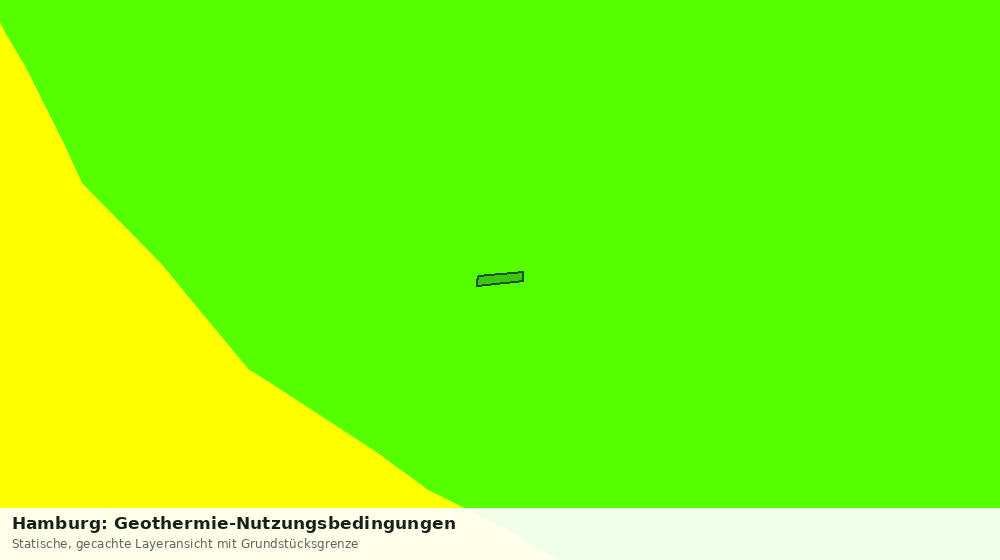 Statische Kartenansicht: Hamburg: Geothermie-Nutzungsbedingungen
