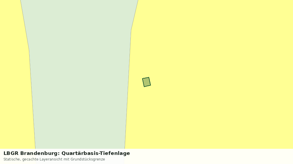 Statische Kartenansicht: LBGR Brandenburg: Quartärbasis-Tiefenlage