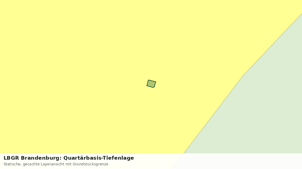 Statische Kartenansicht: LBGR Brandenburg: Quartärbasis-Tiefenlage