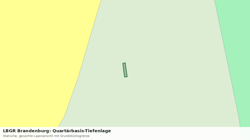 Statische Kartenansicht: LBGR Brandenburg: Quartärbasis-Tiefenlage