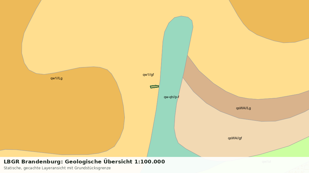 Statische Kartenansicht: LBGR Brandenburg: Geologische Übersicht 1:100.000