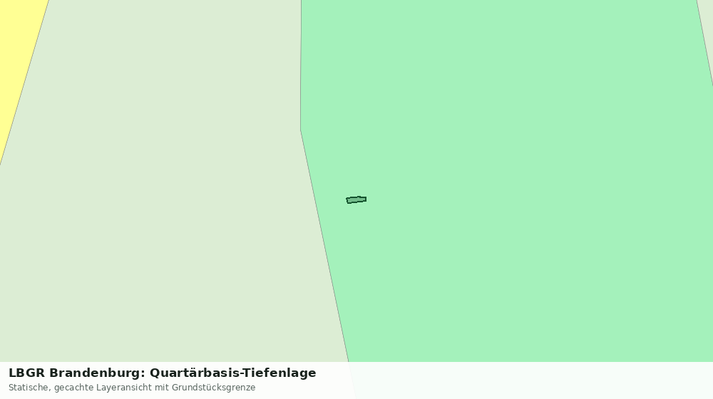 Statische Kartenansicht: LBGR Brandenburg: Quartärbasis-Tiefenlage