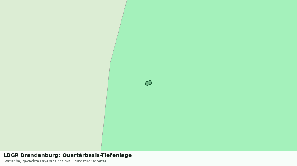 Statische Kartenansicht: LBGR Brandenburg: Quartärbasis-Tiefenlage