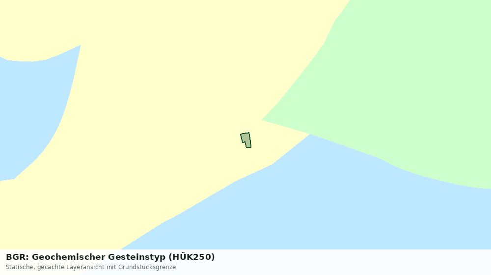 Statische Kartenansicht: BGR: Geochemischer Gesteinstyp (HÜK250)