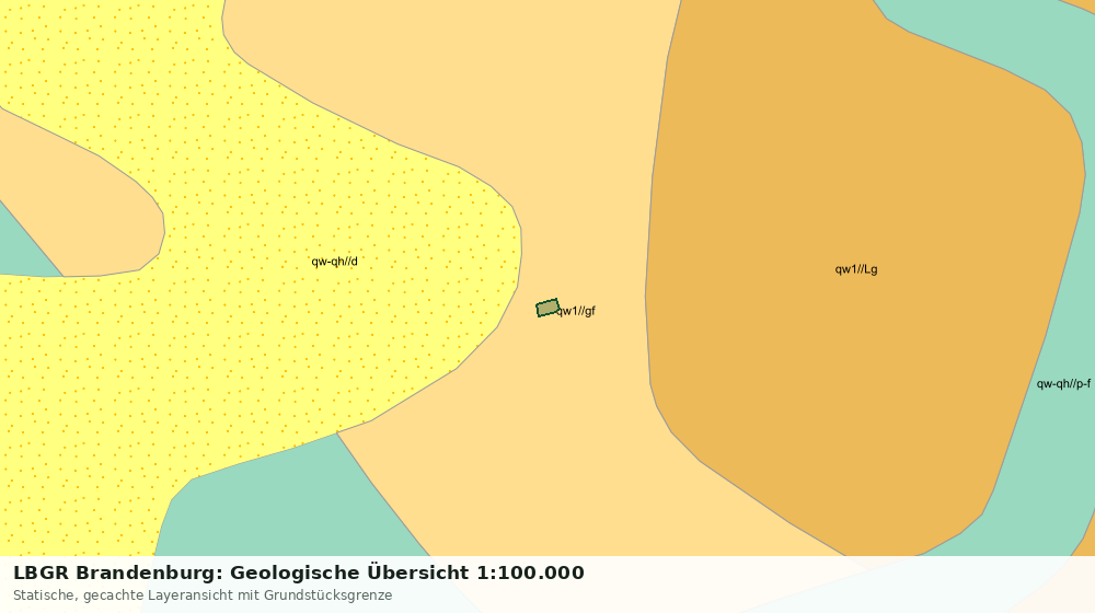 Statische Kartenansicht: LBGR Brandenburg: Geologische Übersicht 1:100.000