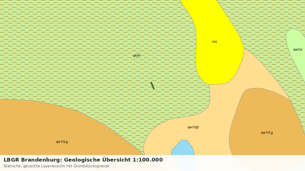 Statische Kartenansicht: LBGR Brandenburg: Geologische Übersicht 1:100.000