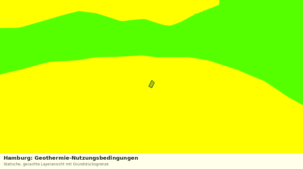 Statische Kartenansicht: Hamburg: Geothermie-Nutzungsbedingungen