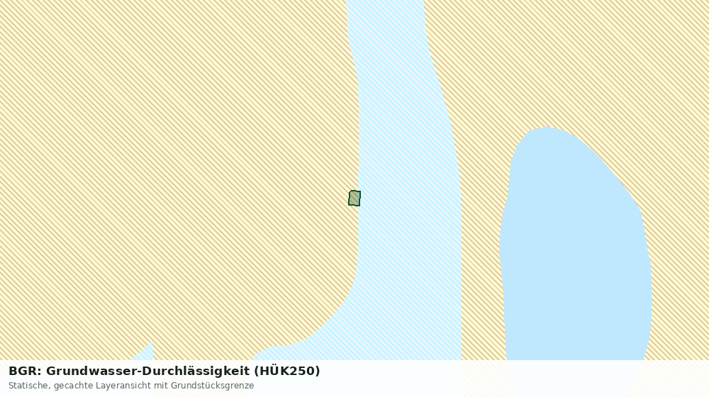 Statische Kartenansicht: BGR: Grundwasser-Durchlässigkeit (HÜK250)