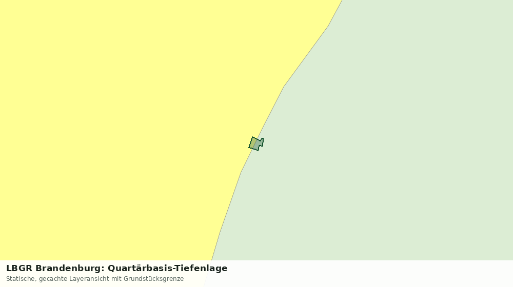 Statische Kartenansicht: LBGR Brandenburg: Quartärbasis-Tiefenlage