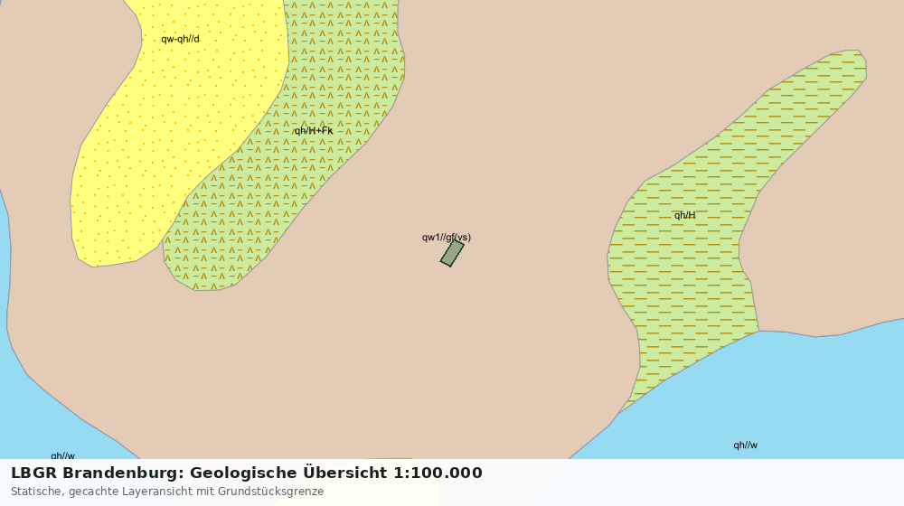 Statische Kartenansicht: LBGR Brandenburg: Geologische Übersicht 1:100.000