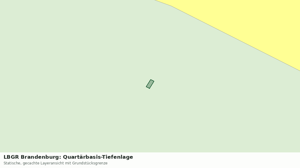 Statische Kartenansicht: LBGR Brandenburg: Quartärbasis-Tiefenlage
