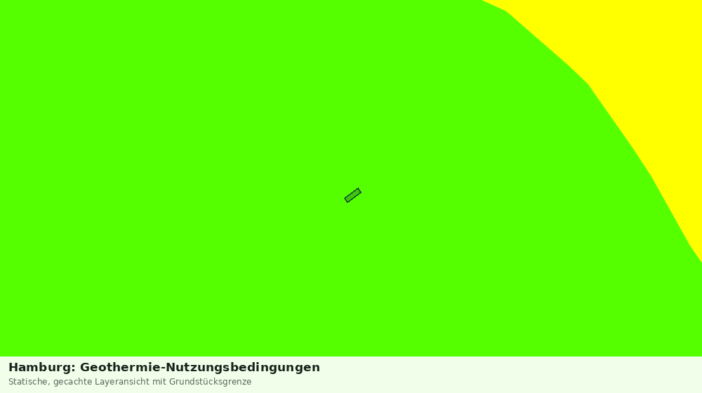 Statische Kartenansicht: Hamburg: Geothermie-Nutzungsbedingungen