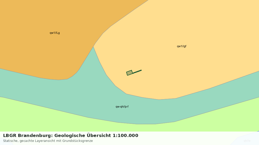 Statische Kartenansicht: LBGR Brandenburg: Geologische Übersicht 1:100.000