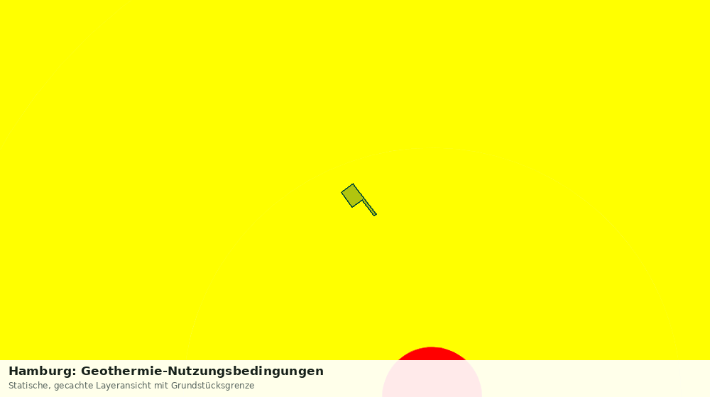 Statische Kartenansicht: Hamburg: Geothermie-Nutzungsbedingungen