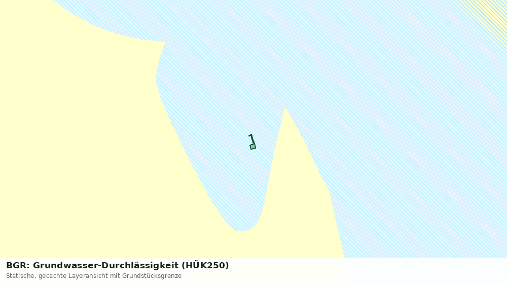 Statische Kartenansicht: BGR: Grundwasser-Durchlässigkeit (HÜK250)