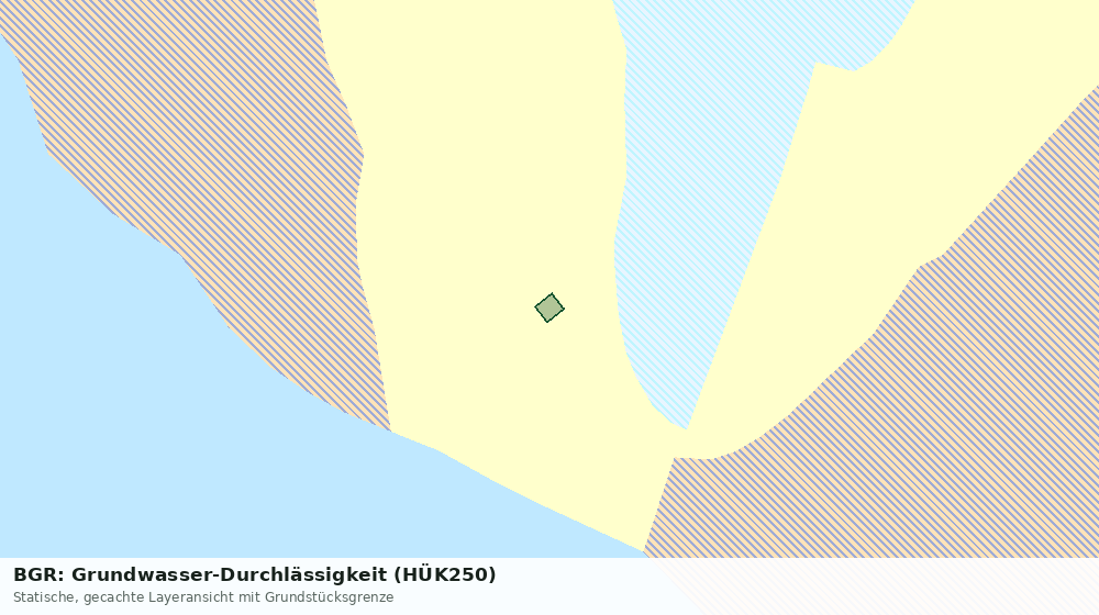 Statische Kartenansicht: BGR: Grundwasser-Durchlässigkeit (HÜK250)