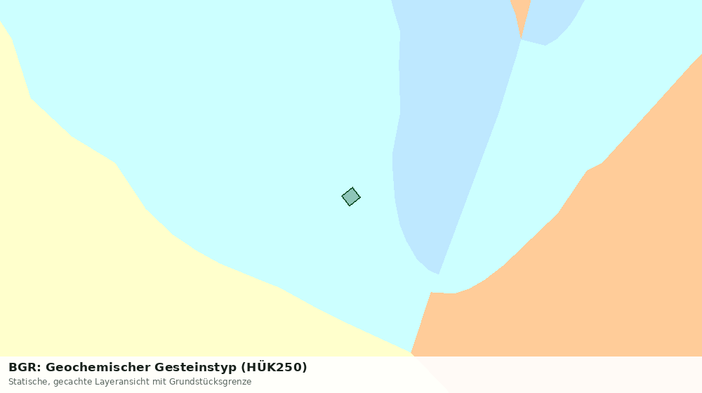 Statische Kartenansicht: BGR: Geochemischer Gesteinstyp (HÜK250)