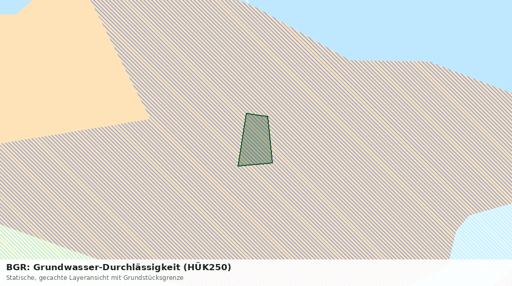 Statische Kartenansicht: BGR: Grundwasser-Durchlässigkeit (HÜK250)