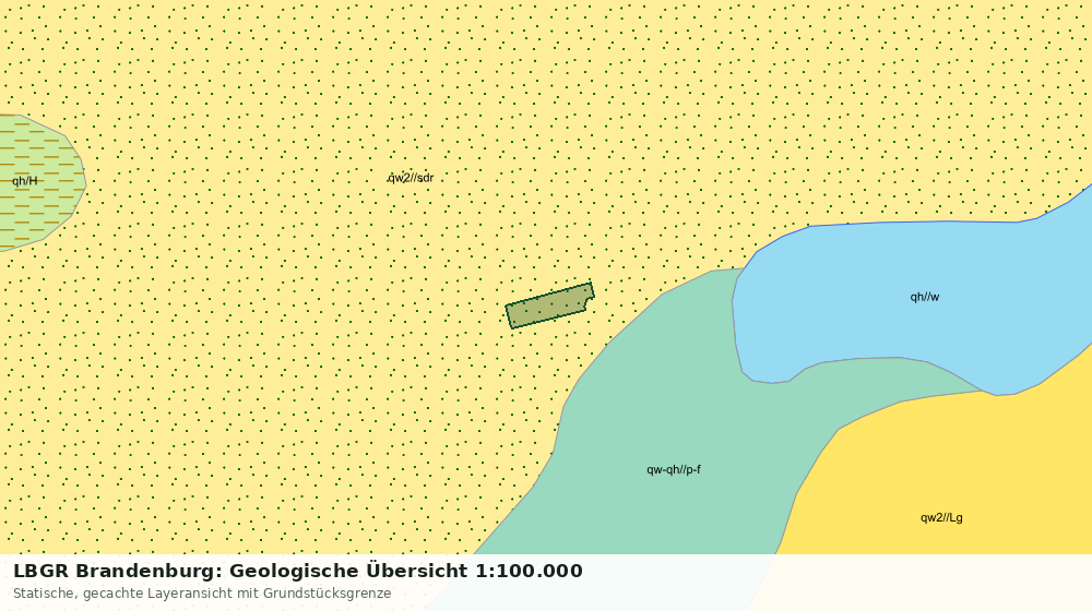 Statische Kartenansicht: LBGR Brandenburg: Geologische Übersicht 1:100.000
