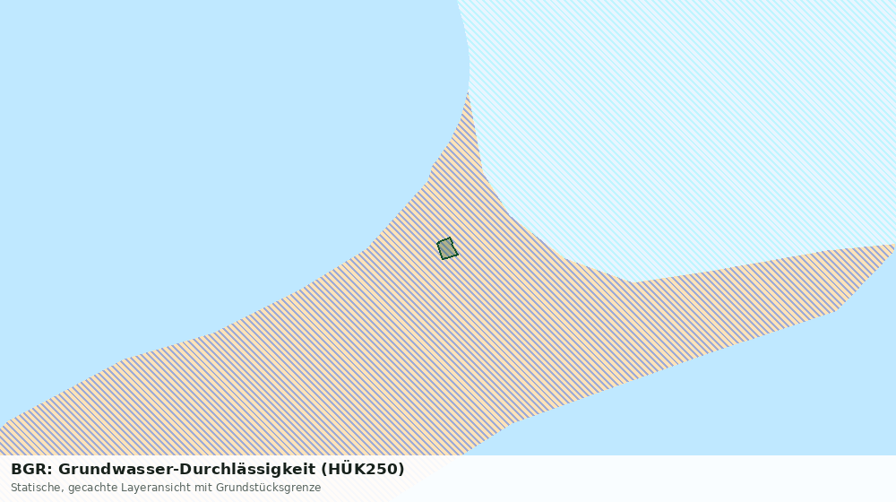 Statische Kartenansicht: BGR: Grundwasser-Durchlässigkeit (HÜK250)