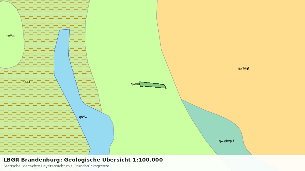 Statische Kartenansicht: LBGR Brandenburg: Geologische Übersicht 1:100.000
