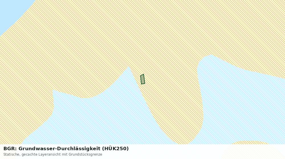 Statische Kartenansicht: BGR: Grundwasser-Durchlässigkeit (HÜK250)