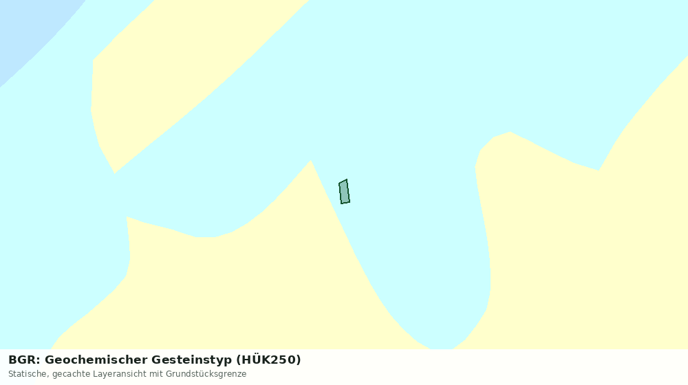 Statische Kartenansicht: BGR: Geochemischer Gesteinstyp (HÜK250)