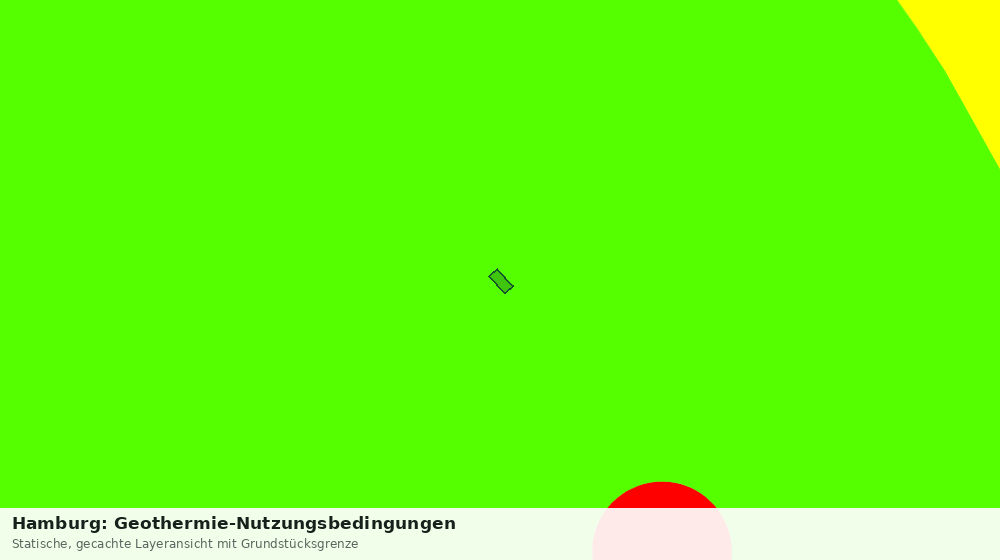 Statische Kartenansicht: Hamburg: Geothermie-Nutzungsbedingungen