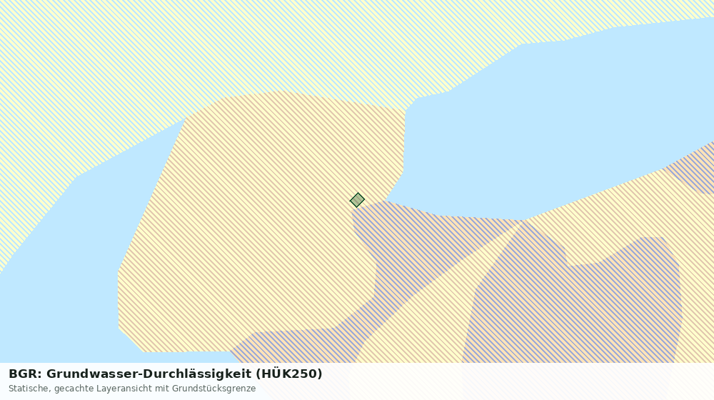 Statische Kartenansicht: BGR: Grundwasser-Durchlässigkeit (HÜK250)