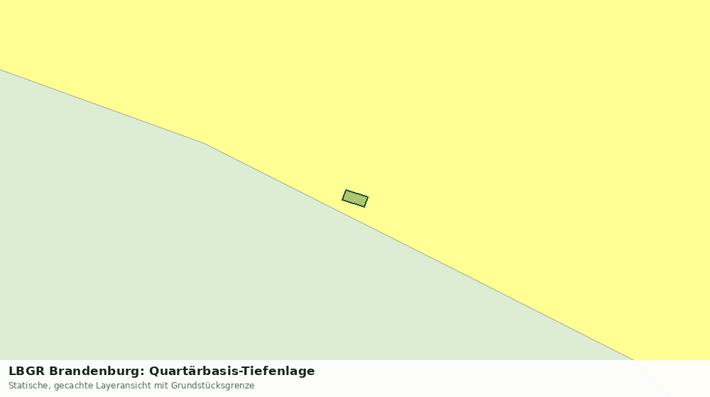 Statische Kartenansicht: LBGR Brandenburg: Quartärbasis-Tiefenlage
