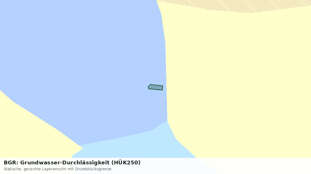 Statische Kartenansicht: BGR: Grundwasser-Durchlässigkeit (HÜK250)