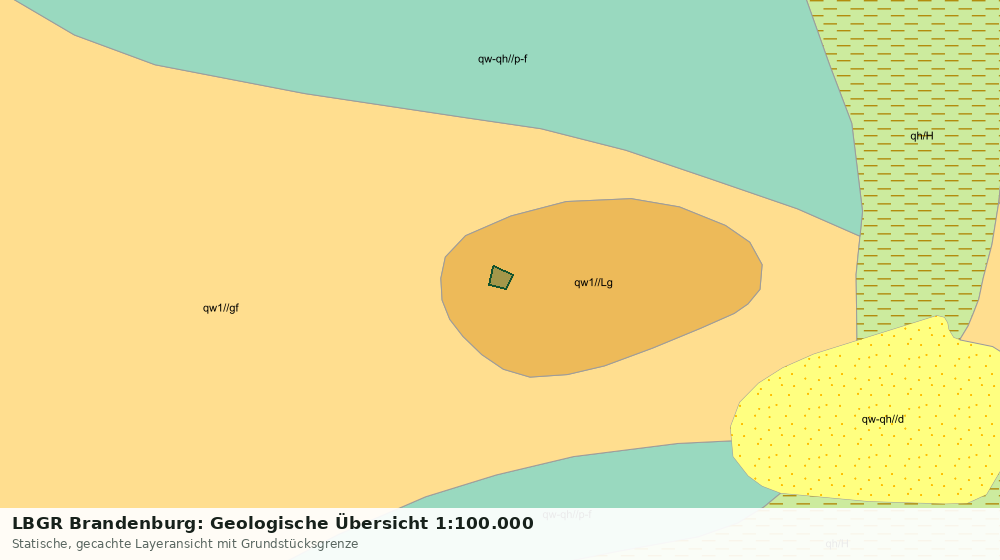 Statische Kartenansicht: LBGR Brandenburg: Geologische Übersicht 1:100.000