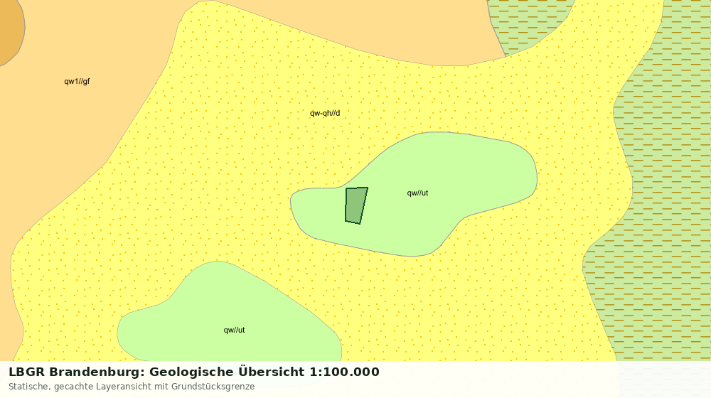 Statische Kartenansicht: LBGR Brandenburg: Geologische Übersicht 1:100.000
