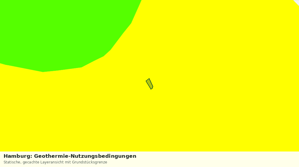 Statische Kartenansicht: Hamburg: Geothermie-Nutzungsbedingungen