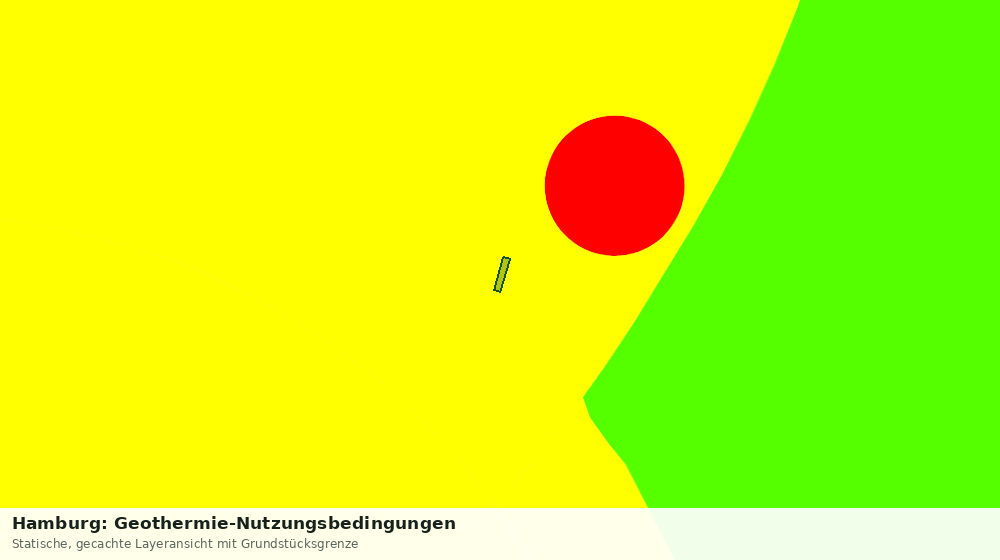 Statische Kartenansicht: Hamburg: Geothermie-Nutzungsbedingungen
