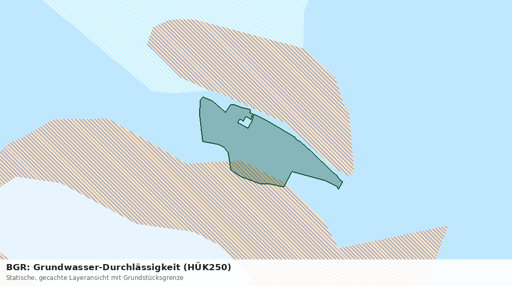 Statische Kartenansicht: BGR: Grundwasser-Durchlässigkeit (HÜK250)