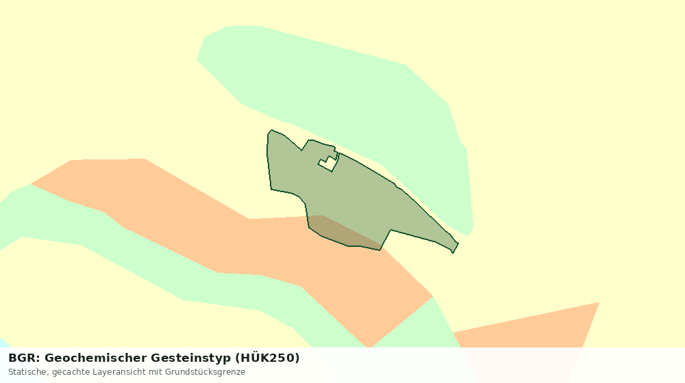 Statische Kartenansicht: BGR: Geochemischer Gesteinstyp (HÜK250)