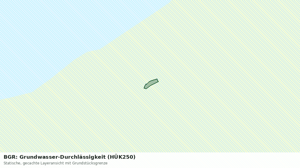 Statische Kartenansicht: BGR: Grundwasser-Durchlässigkeit (HÜK250)