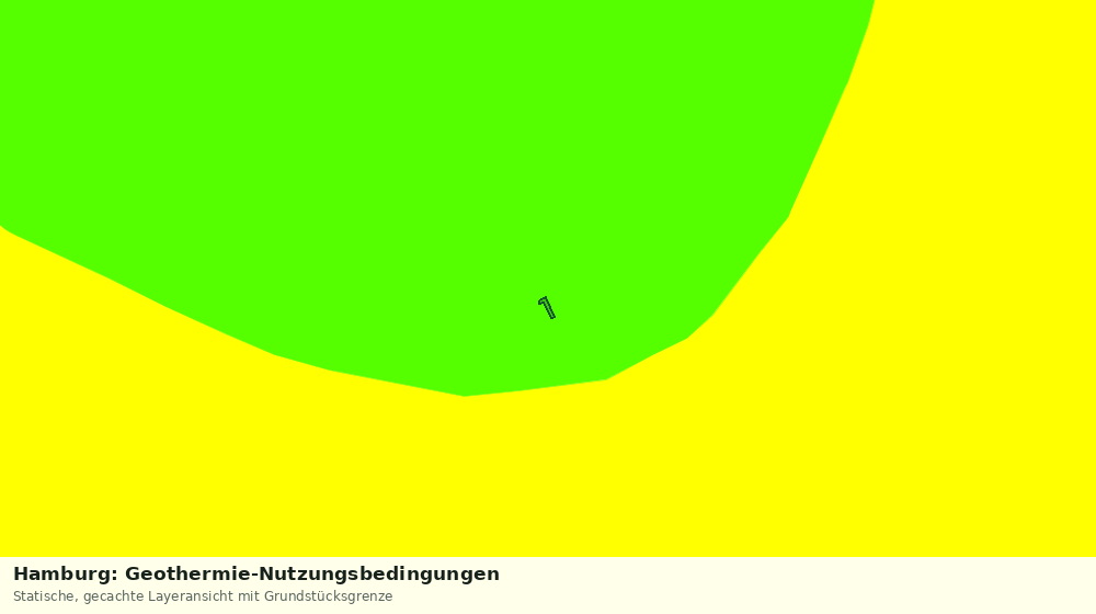 Statische Kartenansicht: Hamburg: Geothermie-Nutzungsbedingungen