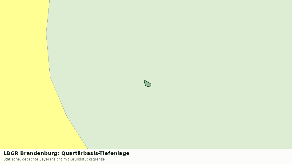 Statische Kartenansicht: LBGR Brandenburg: Quartärbasis-Tiefenlage