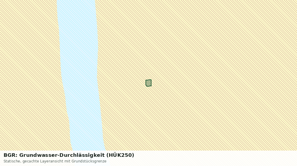 Statische Kartenansicht: BGR: Grundwasser-Durchlässigkeit (HÜK250)