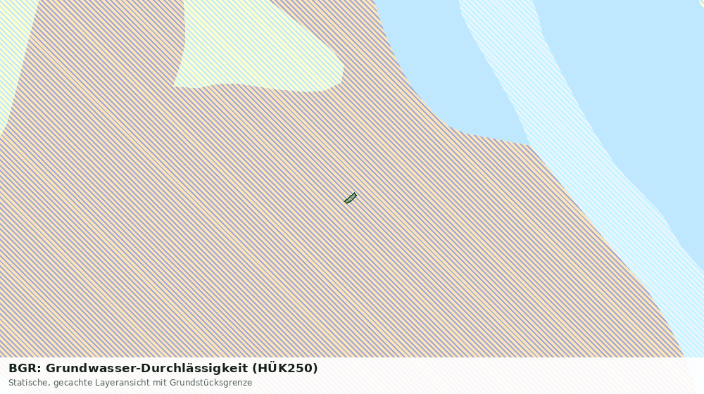 Statische Kartenansicht: BGR: Grundwasser-Durchlässigkeit (HÜK250)