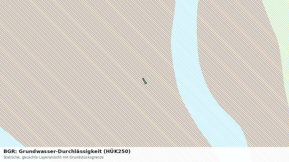 Statische Kartenansicht: BGR: Grundwasser-Durchlässigkeit (HÜK250)