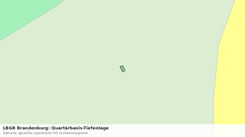 Statische Kartenansicht: LBGR Brandenburg: Quartärbasis-Tiefenlage